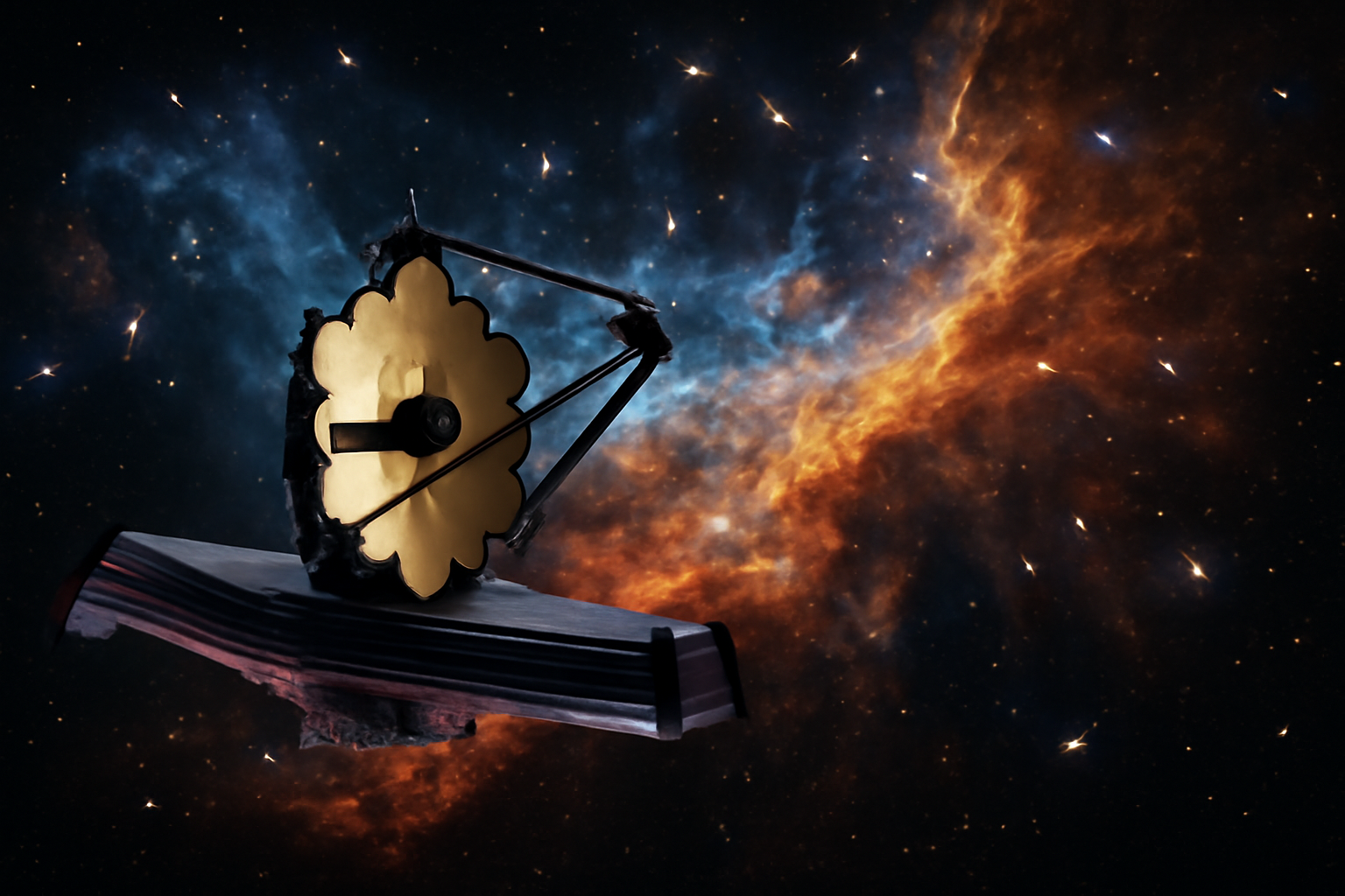 Registro da Nebulosa Trífida marca os 36 anos do observatório da NASA e ajuda a explicar como nascem estrelas; entenda.