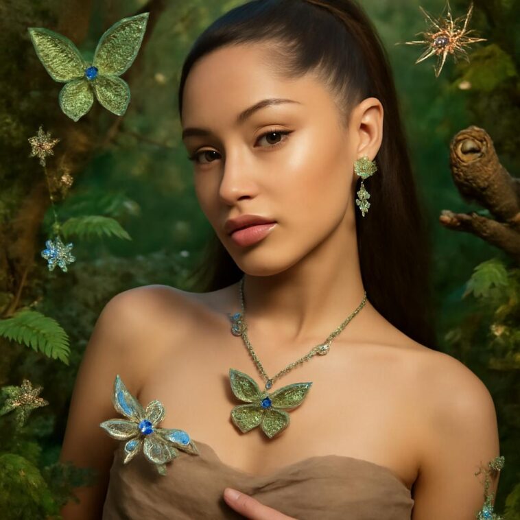 A colaboração celebra a autoexpressão e a beleza do mundo em joias que brilham com cores e emoção