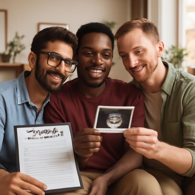 Casal gay e seu parceiro vivem relação a três e agora querem adotar criança, mostrando que amor não tem limites