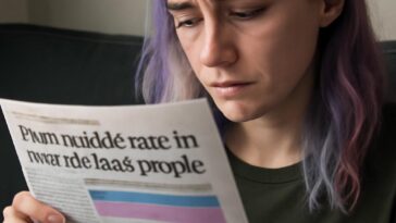 Estudo aponta que quase metade das mortes preveníveis por suicídio são de jovens trans, evidenciando urgência por apoio e políticas inclusivas