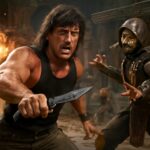 O icônico Rambo desembarca em Mortal Kombat 11 com metralhadora e arsenal pesado para causar destruição