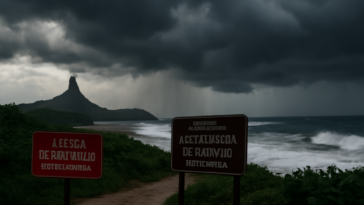 Chuva forte em Fernando de Noronha cancelou cinco voos e fechou áreas turísticas. Saiba o que aconteceu e o impacto em Pernambuco.