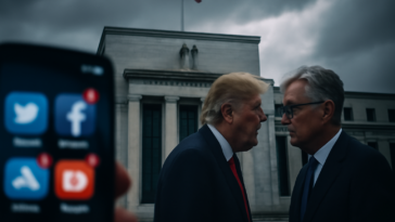 Postagem com imagem do chefe do Fed na lixeira reacende a disputa sobre juros nos EUA e ajuda a explicar por que Jerome Powell está em alta.