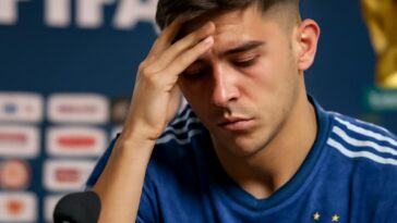 Atacante argentino pode perder jogos da Copa após punição por insulto homofóbico a Vinícius Jr.