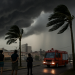 Frente fria muda o tempo no Rio Grande do Sul, com rajadas de até 90 km/h, chuva e risco de tempestades; entenda o cenário.