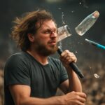 Oli Sykes e Eric Clapton foram atingidos por objetos arremessados pelo público, evidenciando um problema crescente nos palcos