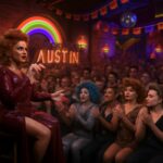 Drag em Austin: palco seguro para talentos queer florescerem 12 Mesmo com a polêmica 'proibição da drag', shows em Austin celebram diversidade e impulsionam artistas LGBTQIA+