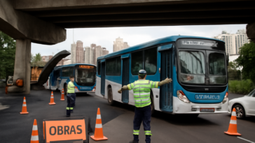 Interdição no trevo do Jundiaí-Mirim começa na segunda (18) e muda rotas de 3 linhas por 15 dias; entenda os impactos.