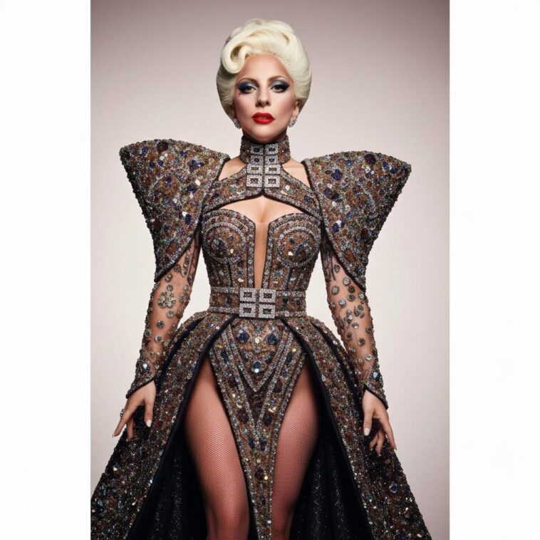 Lady Gaga revive o glamour dos anos 90 com vestido Givenchy icônico 1 Noite de estreia do filme Mayhem Requiem celebra moda ousada e teatral para a comunidade LGBTQIA+