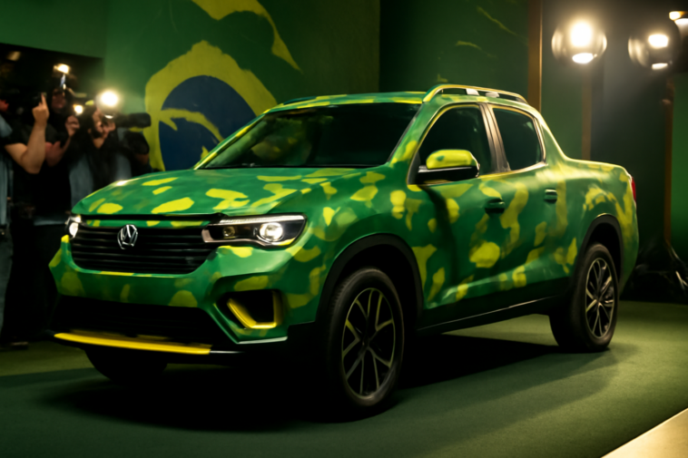 VW Tukan surge e vira vitrine antes da Seleção 1 Nova picape da Volkswagen apareceu pela primeira vez em evento ligado à Copa de 2026 e já movimenta buscas no Brasil; entenda.