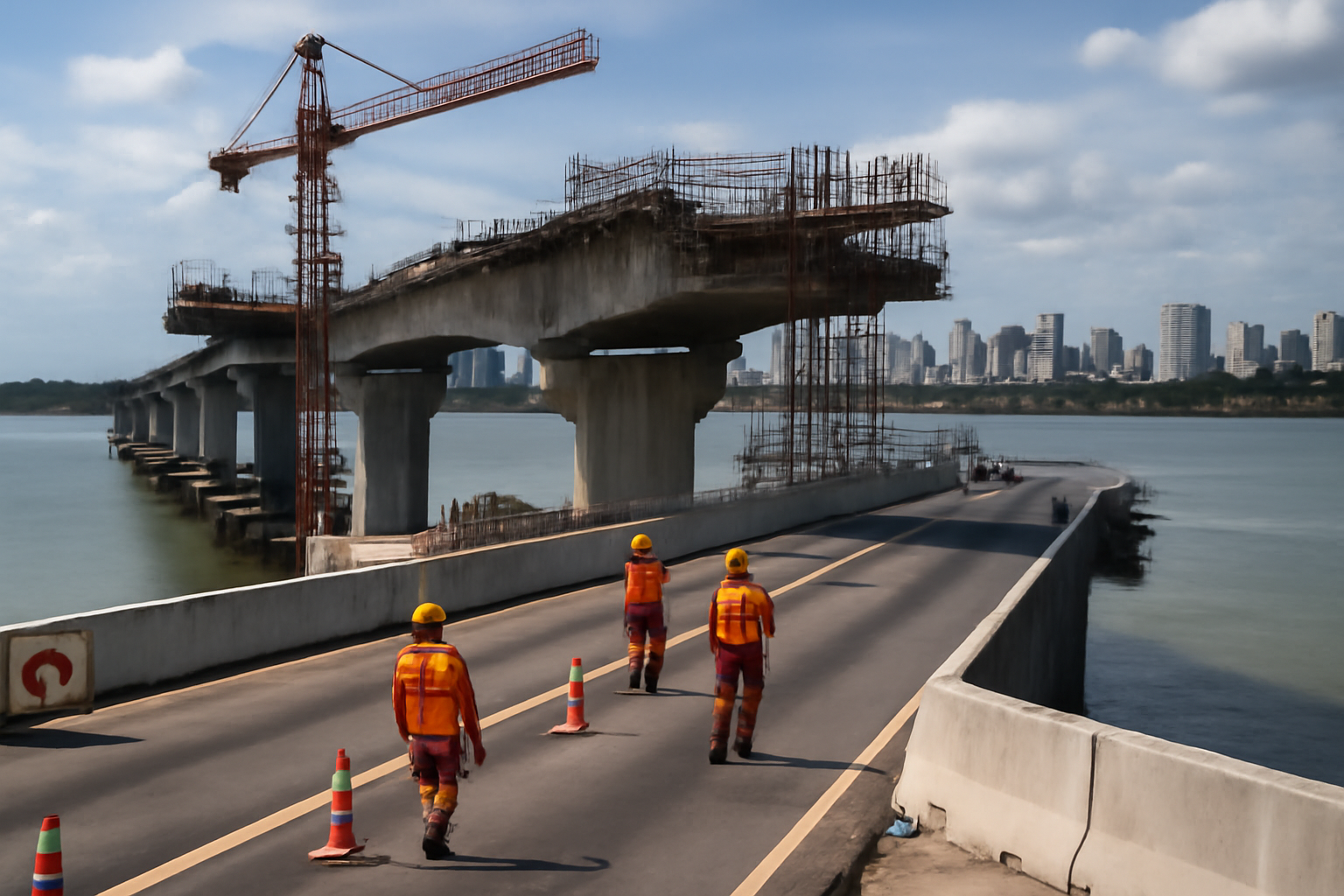 Obra na Ponte Siqueira Campos avança e deve ser entregue em dezembro, segundo o governo. Saiba o que muda na mobilidade local.