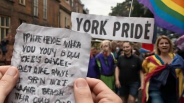 Organizadores denunciam ameaça e reafirmam luta por visibilidade e respeito LGBTQIA+ em York, Inglaterra