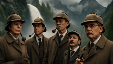 Fãs recriaram a “morte” de Sherlock Holmes nas cataratas de Reichenbach, e o clássico voltou a bombar no Brasil. Entenda o motivo.