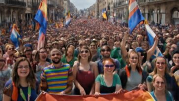 Cerca de 2 mil pessoas se unem para festejar e defender direitos LGBTQIA+ em meio a preocupações políticas