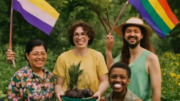 Espaço histórico cria ambiente seguro e inspirador para a comunidade LGBTQIA+ com flora que desafia a heteronormatividade