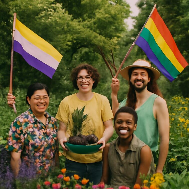 Espaço histórico cria ambiente seguro e inspirador para a comunidade LGBTQIA+ com flora que desafia a heteronormatividade