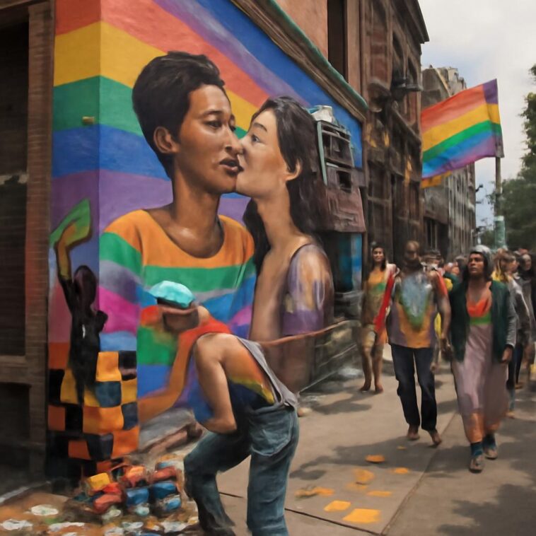 Projeto usa intervenções artísticas para dar voz e visibilidade à comunidade LGBTQIA+ nas ruas