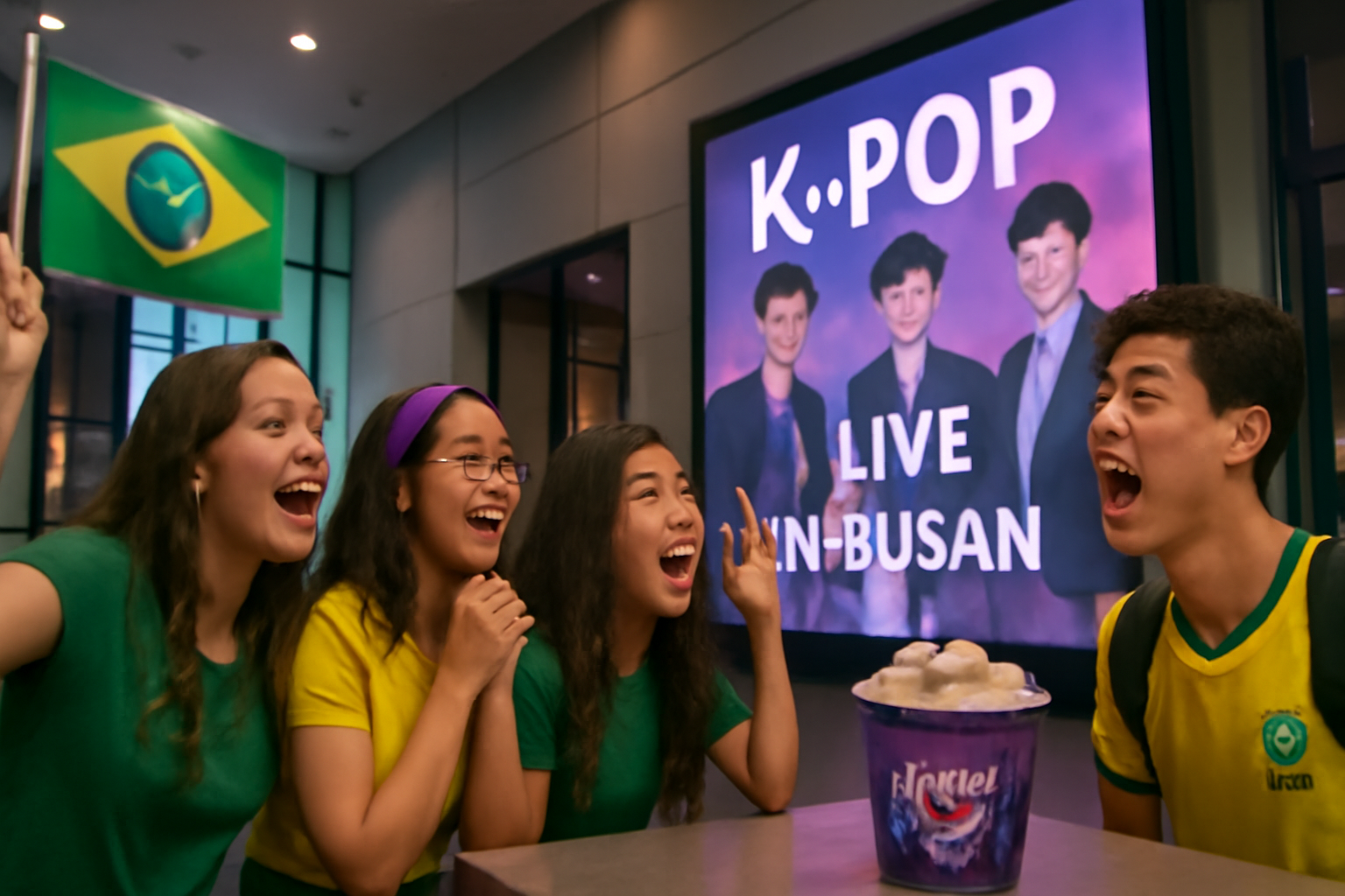 Exibição ao vivo em Busan entra no radar dos ARMYs brasileiros e impulsiona buscas por ingressos, cinemas e brindes. Entenda.